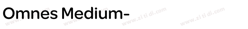 Omnes Medium字体转换